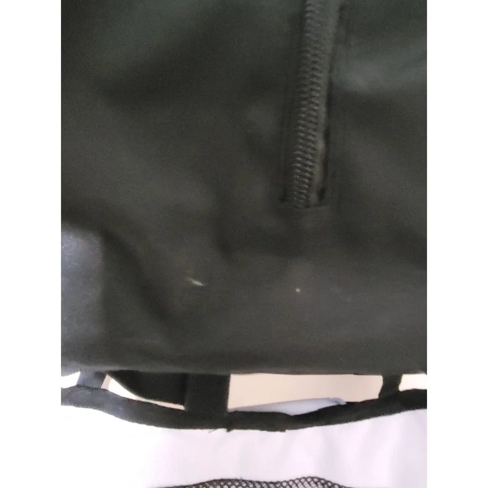 Obersee Oslo Diaper Bag Backpack with Detachable Cooler Black/White Changing Pad